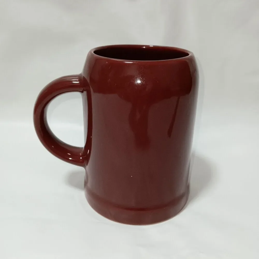 Waechtersbach W. Germany Tanker Mug Rust Red Coffee Tea Ceramic Cold War Era - Picture 2 of 8